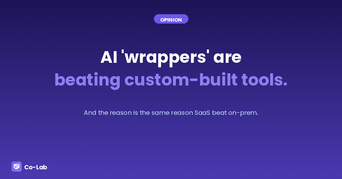Why AI "Wrappers" Are Beating Custom-Built Sales Tools
